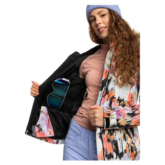 Roxy Insulated jet ski Snow jacket Faux Fur hood - Picture 2 of 8